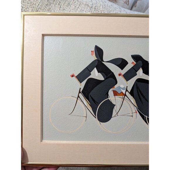 Barbi Framed Painting Satire Art titled The French Bread Nuns - Picture 3 of 16